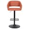 Flash Furniture Cognac Vinyl Adjustable Height Barstool CH-122070-BRBK-GG - alternate 9